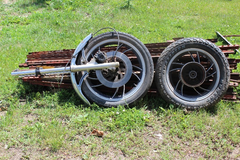 Motorcycle Tires and Forks