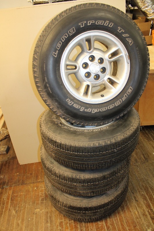 Dodge Tires on Wheels, Set of 4