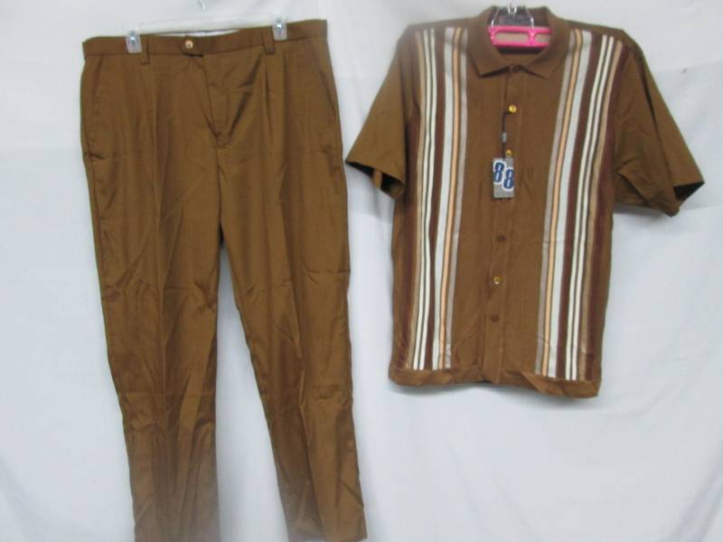 Michael Ivrin Mens 2-pc. ShirtPant Set