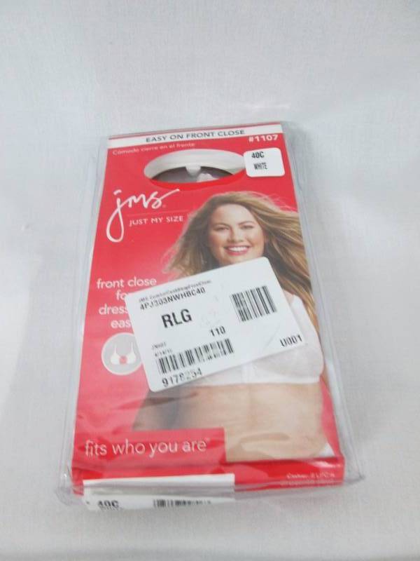 Just My Size Comfort Cushion Strap Front Close Bra