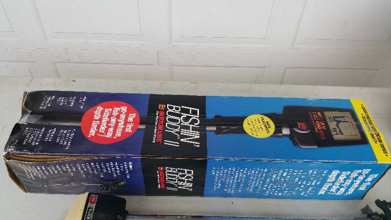 lot 30 image: Group Including Minn Kota Trolling Motor, Fishin Buddy, Tackle Box