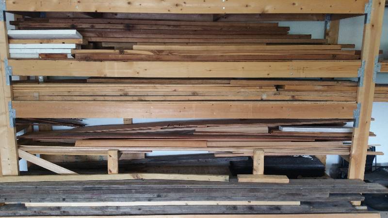 lot 115 image: Very Large Group of Lumber  Cedar & Reclaimed Shed Material