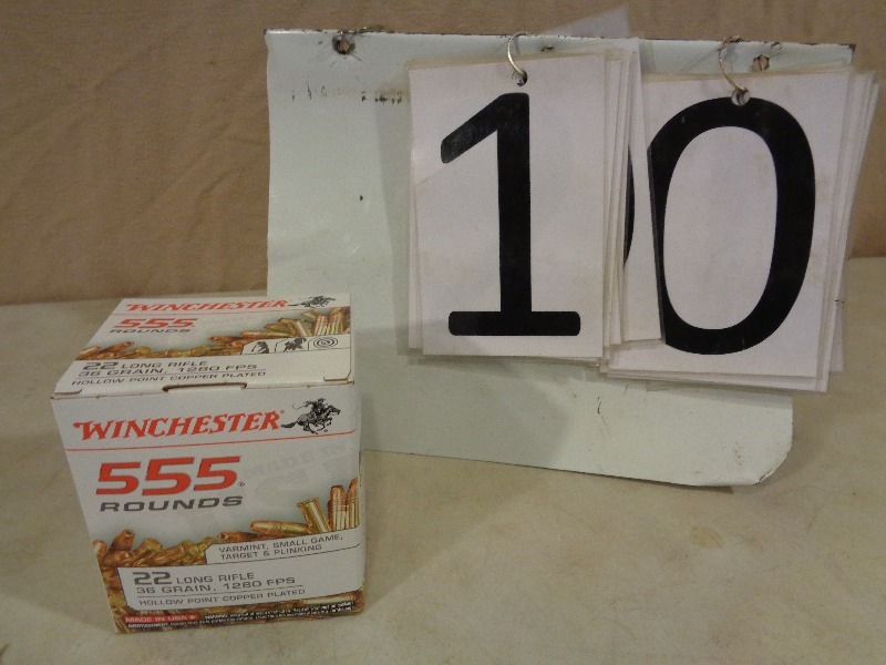 lot 10 image: 555 Rounds of Winchester 22 LR