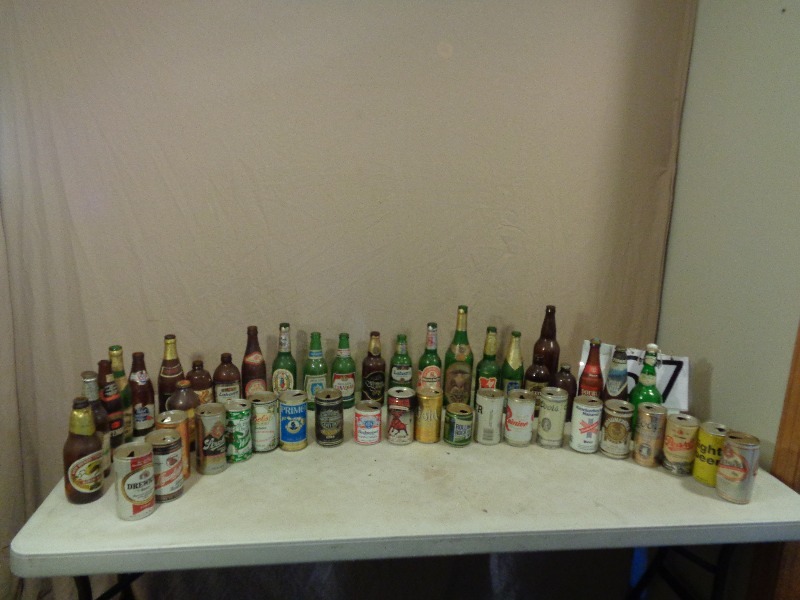 lot 67 image: Vintage Beer Cans and Bottles