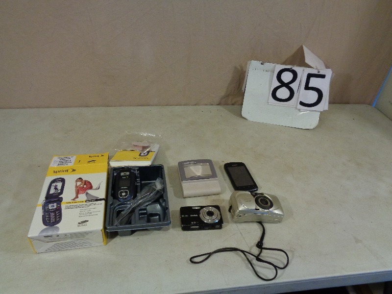 lot 85 image: Cell Phones and Cameras