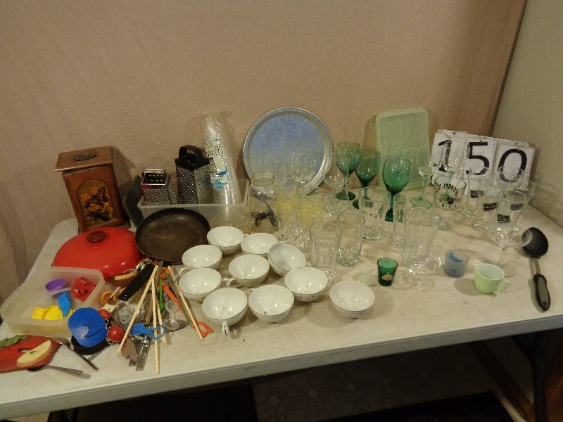 lot 150 image: Beer Glasses, Utensils and more