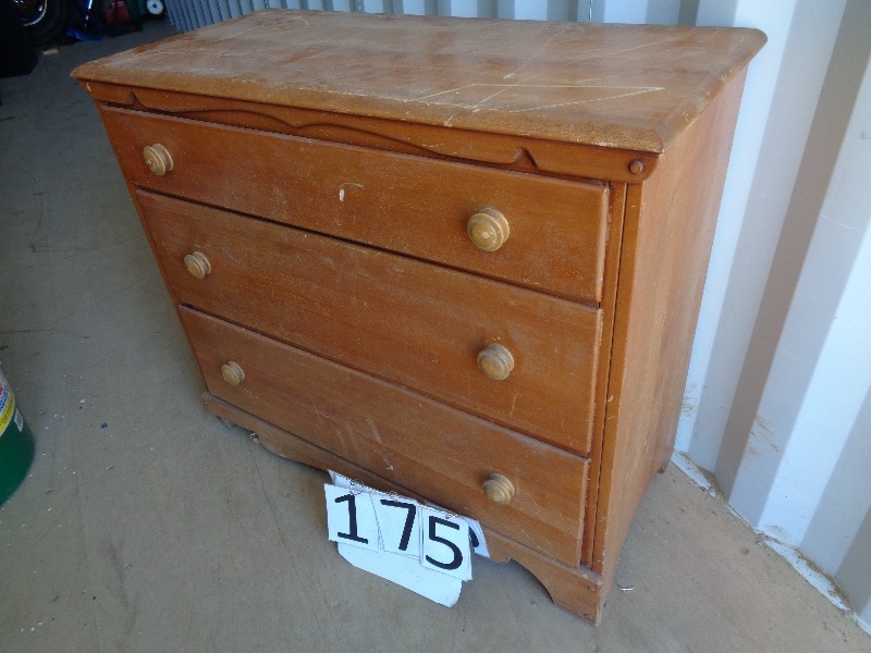 lot 175 image: Wood Dresser