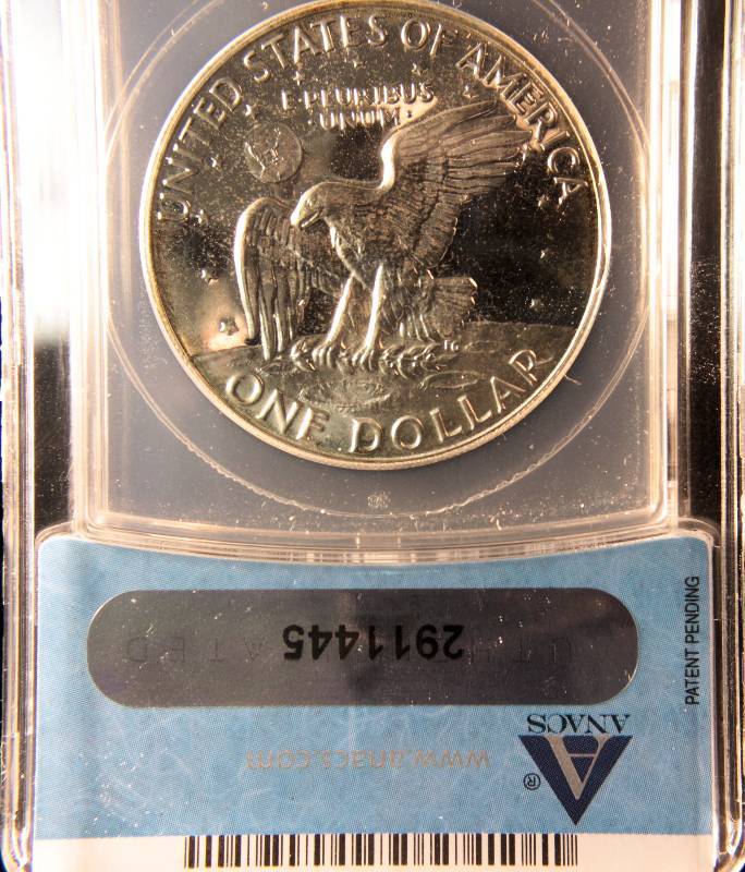 1973 S PROOF EISENHOWER SILVER DOLLAR PF68 CAMEO ANACS