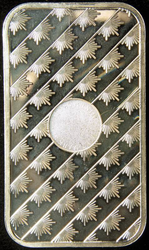 1 TROY OZ. .999 FINE SILVER SUNSHINE BAR