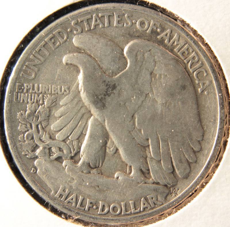 1941 D WALKING LIBERTY SILVER HALF FINE