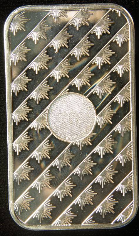 1 TROY OZ. .999 FINE SILVER SUNSHINE BAR