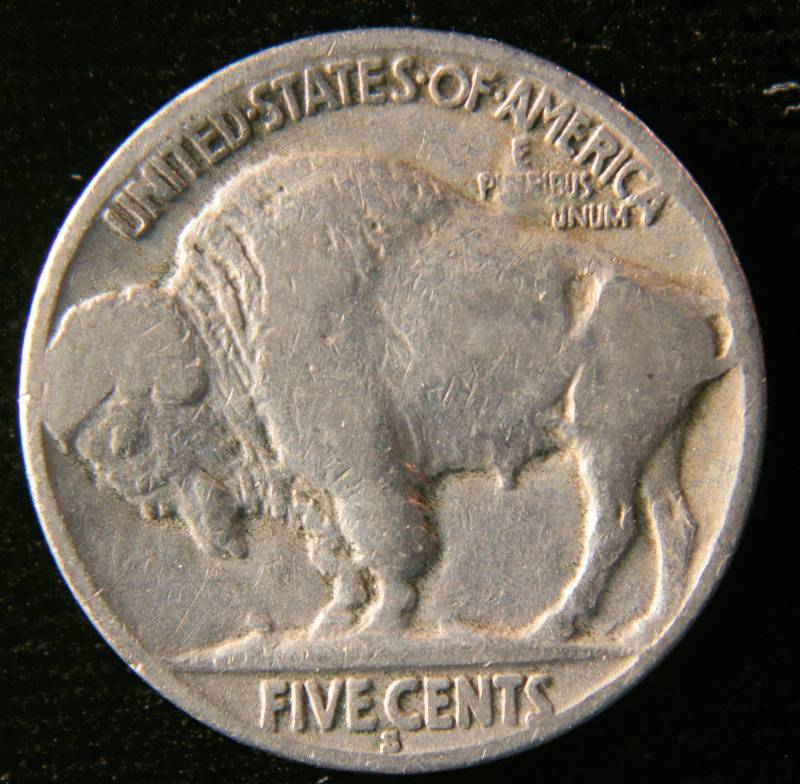 1928 S BUFFALO NICKEL VG