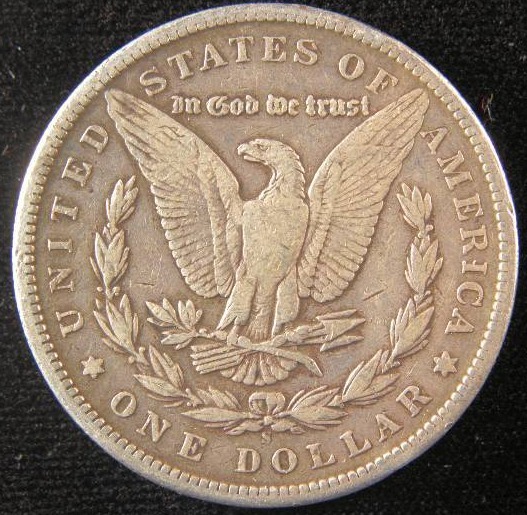 1898 S MORGAN SILVER DOLLAR VF BETTER DATE