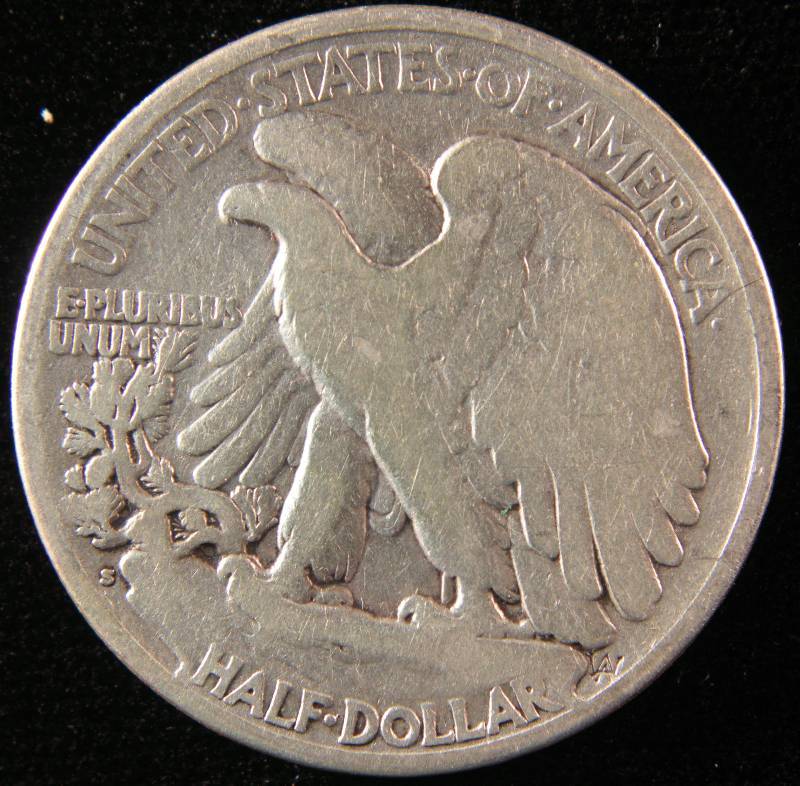 1921 S WALKING LIBERTY SILVER HALF GOOD KEY DATE