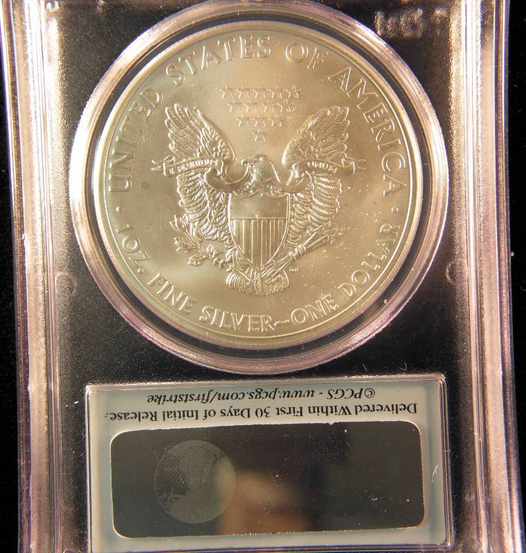2013 S SILVER EAGLE PCGS MS 69 FIRST STRIKE