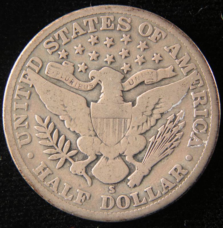 1914 S BARBER HALF DOLLAR