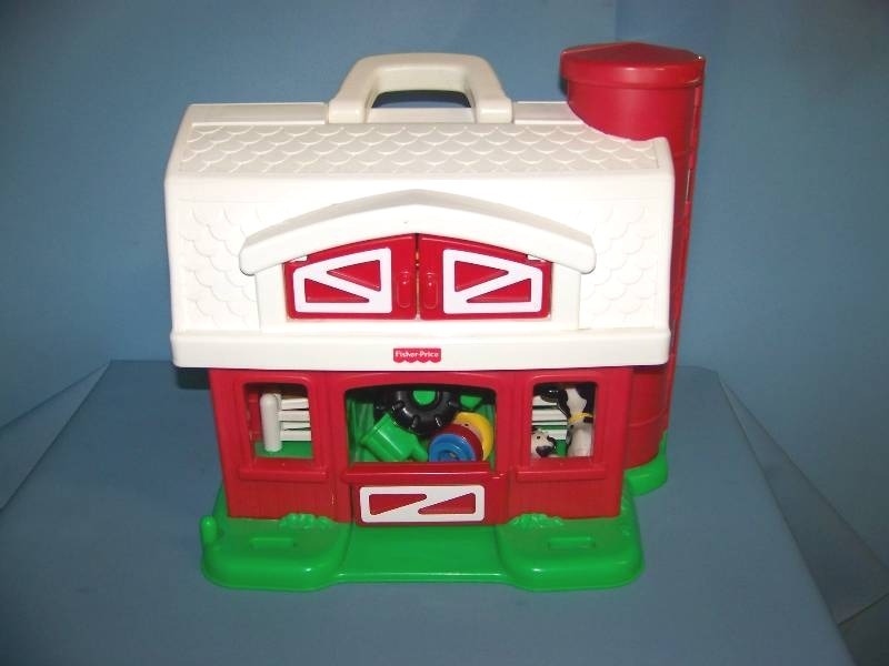 Fisher Price, Little People, Barn  Farm, Play  Character Set