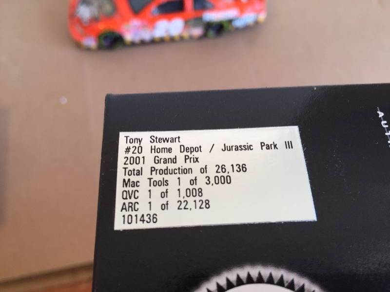 lot 11 image: TONY STEWART #20 HOME DEPOT JURASSIC PARKIII, 2001 GRAND PRIX
