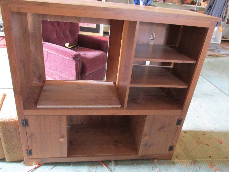 lot 54 image: TV entertainment center, 17 x 50 an...