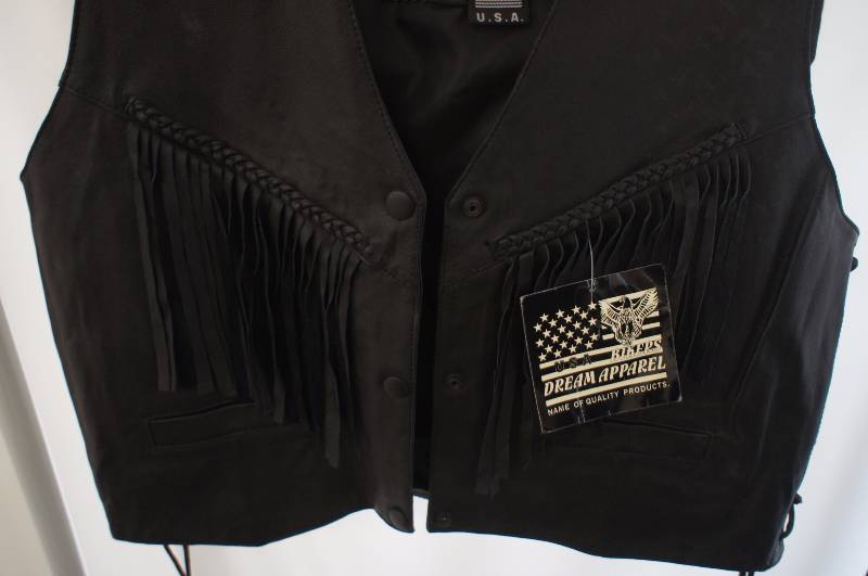 USA Bikers Dream Apparel Leather Vest