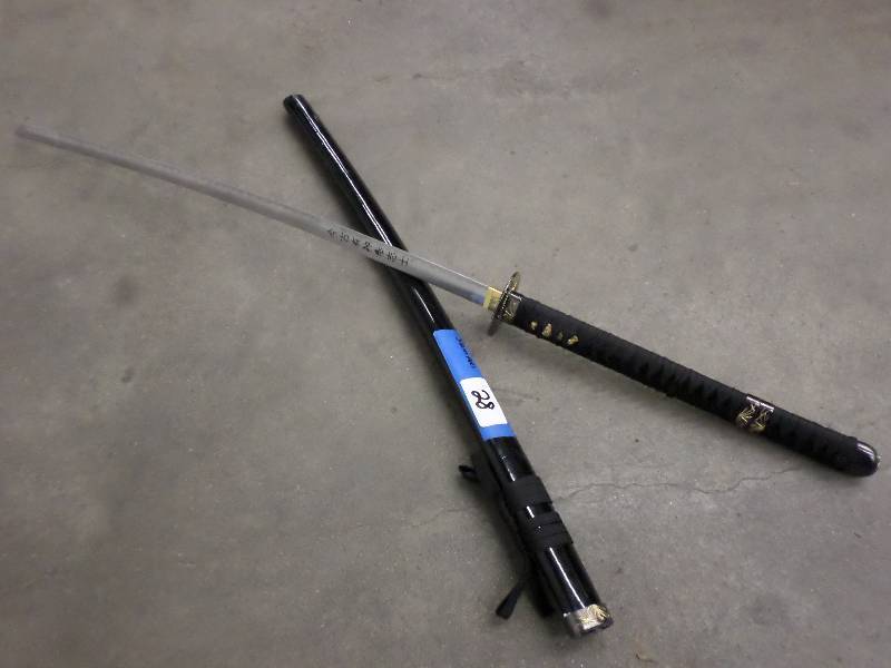 lot 28 image: Samari Sword With Sheathe ...