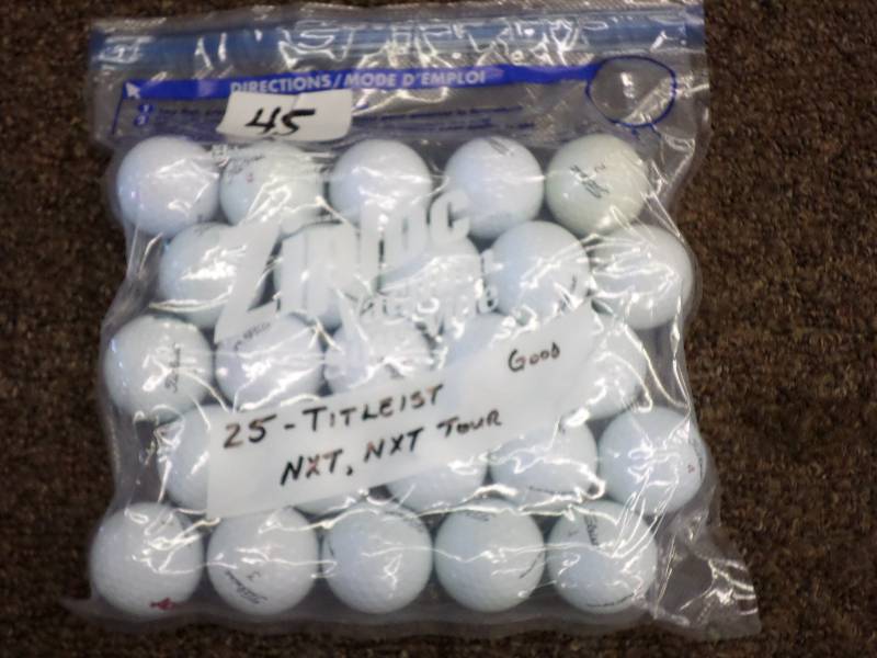lot 45 image: (25) Titleist Golf Balls, NXT & NXT...
