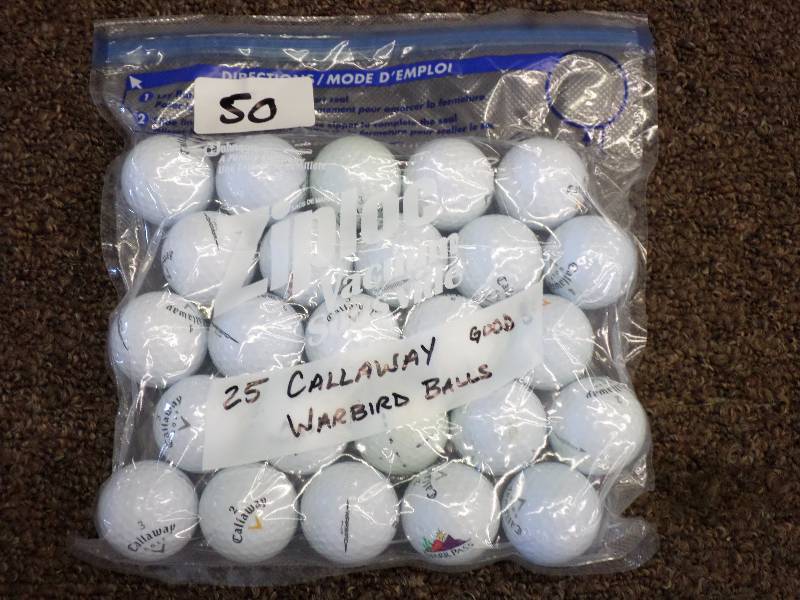 lot 50 image: (25) Callaway Warbird Golf Balls, G...