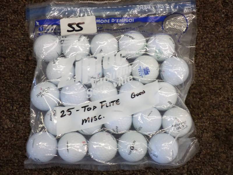 lot 55 image: (25) Misc Top Flite Golf Balls, Goo...
