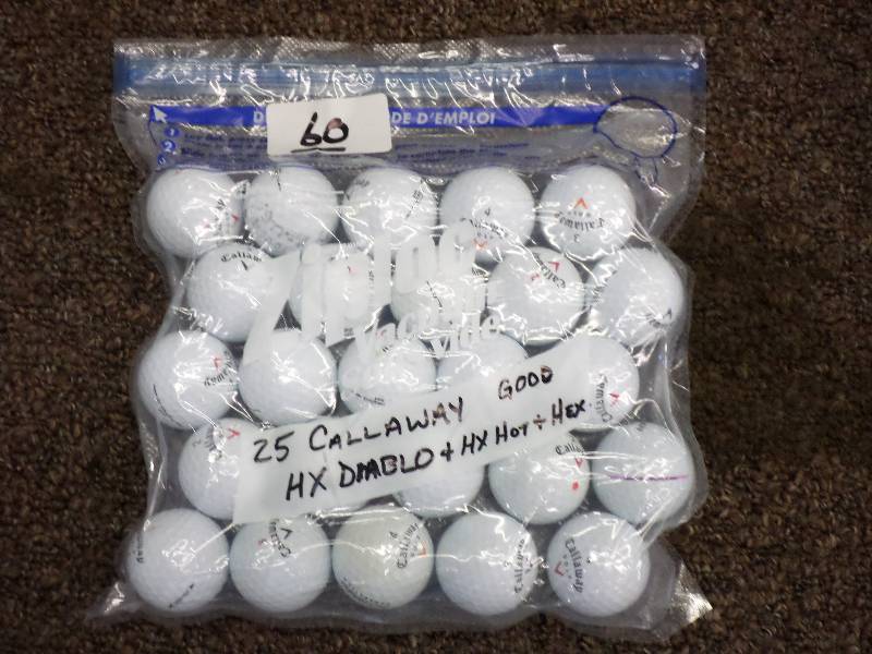 lot 60 image: (25) Callaway HX Diablo & HX HotHe...