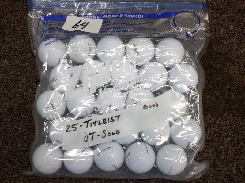 lot 64 image: (25) Titleist DT & Solo Golf Balls,...