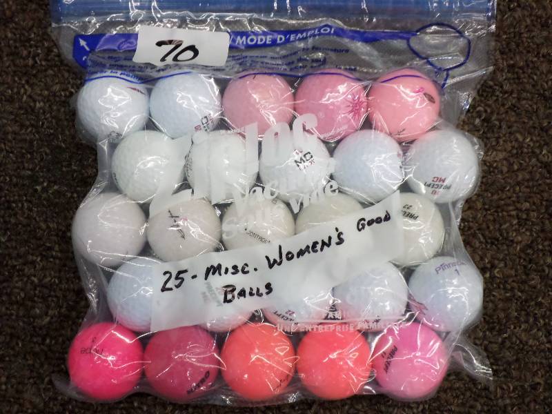 lot 70 image: (25) Misc Womens Golf Balls, Good ...