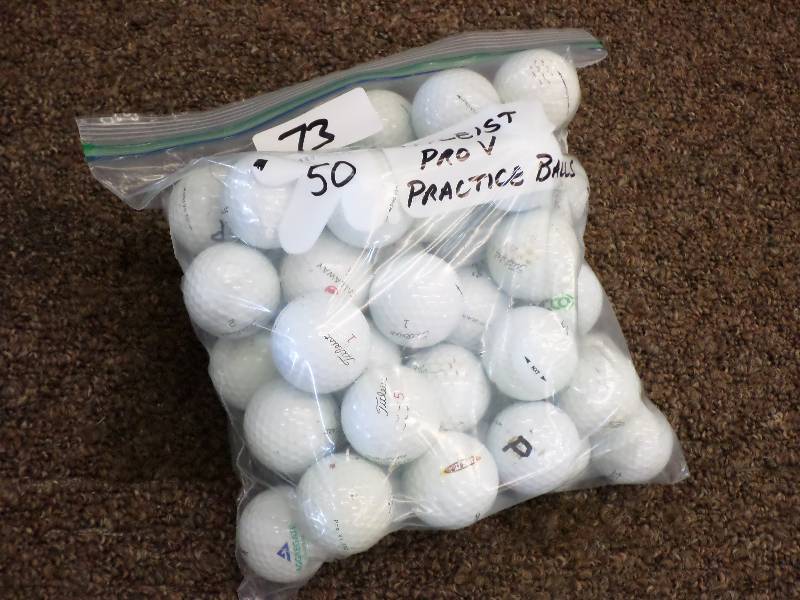 lot 73 image: (50) Titleist Pro-V Practice Balls,...