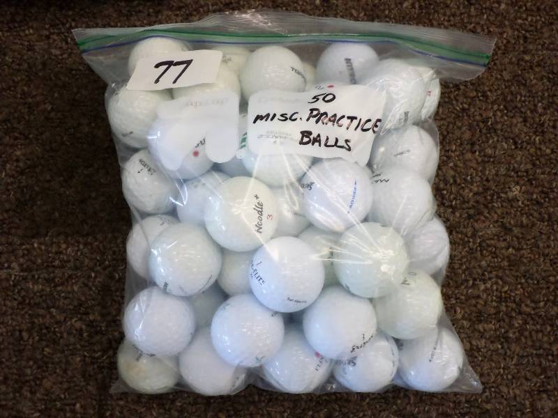 lot 77 image: (50) Misc Practice Balls, Good ...