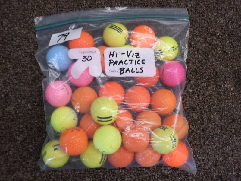 lot 79 image: (30) Hi-Viz Practive Balls, Good ...