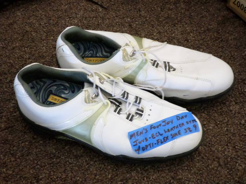 lot 93 image: Mens Foot Joy Dry Joy Size 9 Leathe...