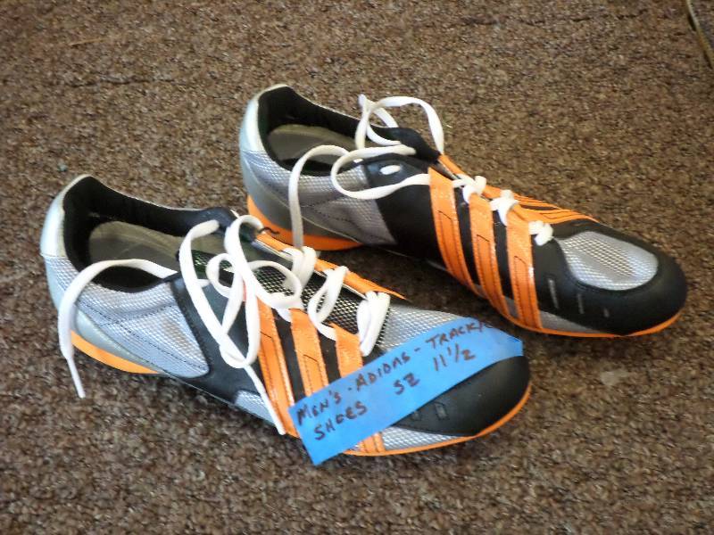 lot 96 image: Mens Adidas Size 11.5 TrackCC Shoe...