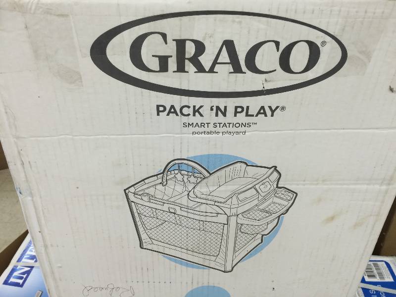 lot 15 image: Brand new Graco Pack n Play Smart Station Baby Travel Folding Playard - Tangerine retail $239