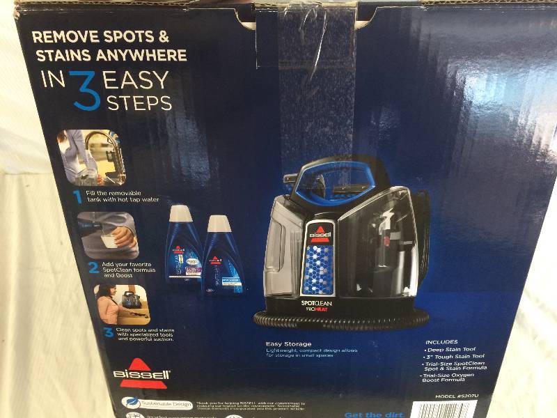 lot 32 image: Bissell SpotClean Proheat Portable Carpet Cleaner  5207F
