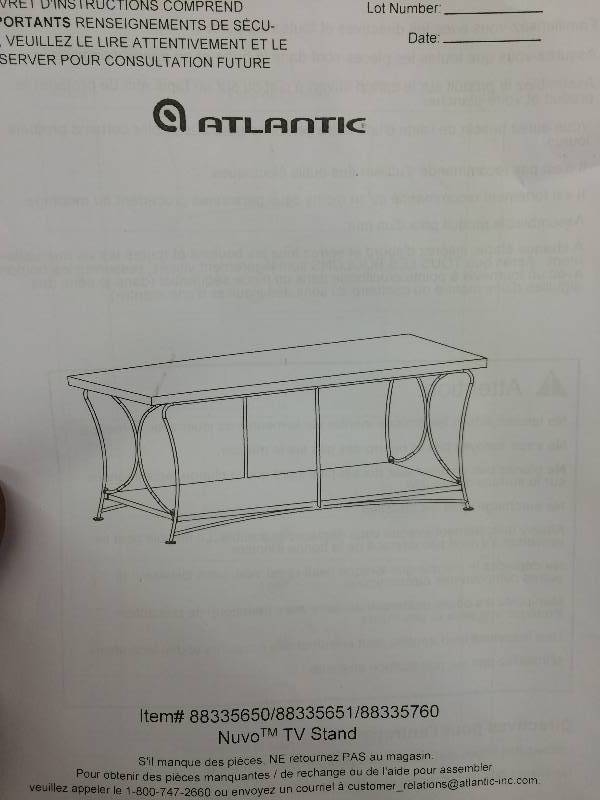 lot 39 image: Atlantic 88335760 Nuvo 2-Tier - Mocha retail $99