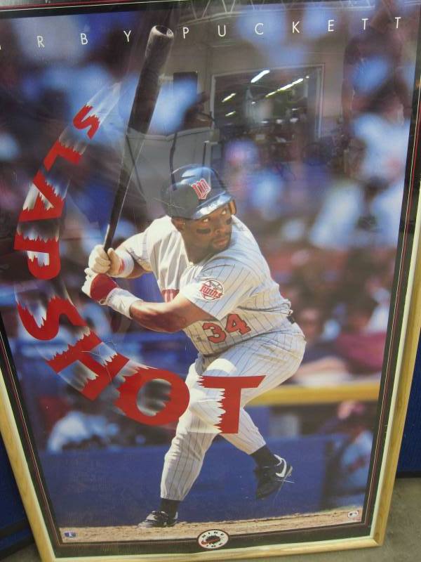 Framed Kirby Puckett Postter
