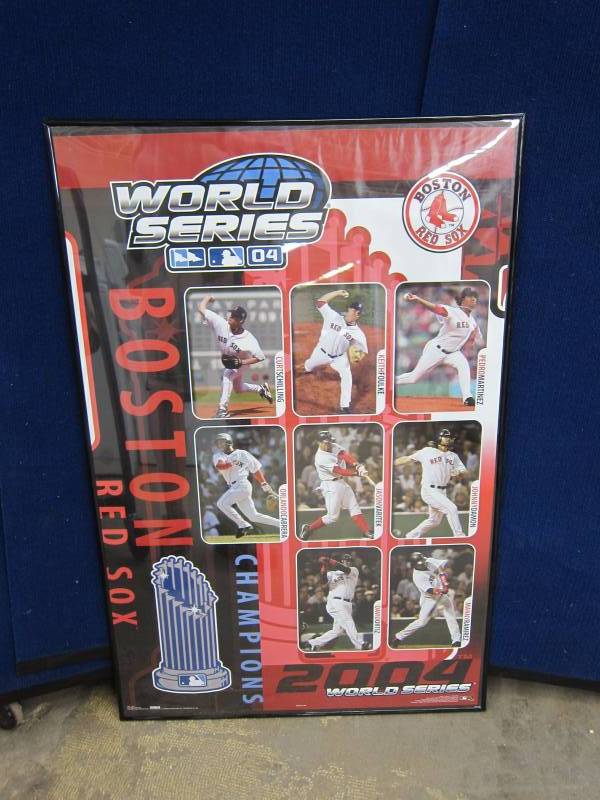 Framed Red Sox Poster