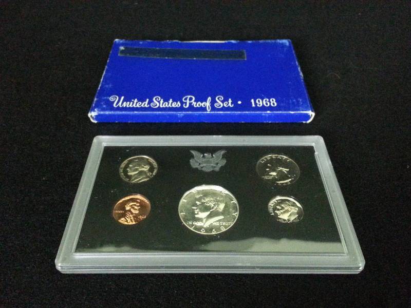 lot 43 image: 1968 US Mint Proof Set - Silver