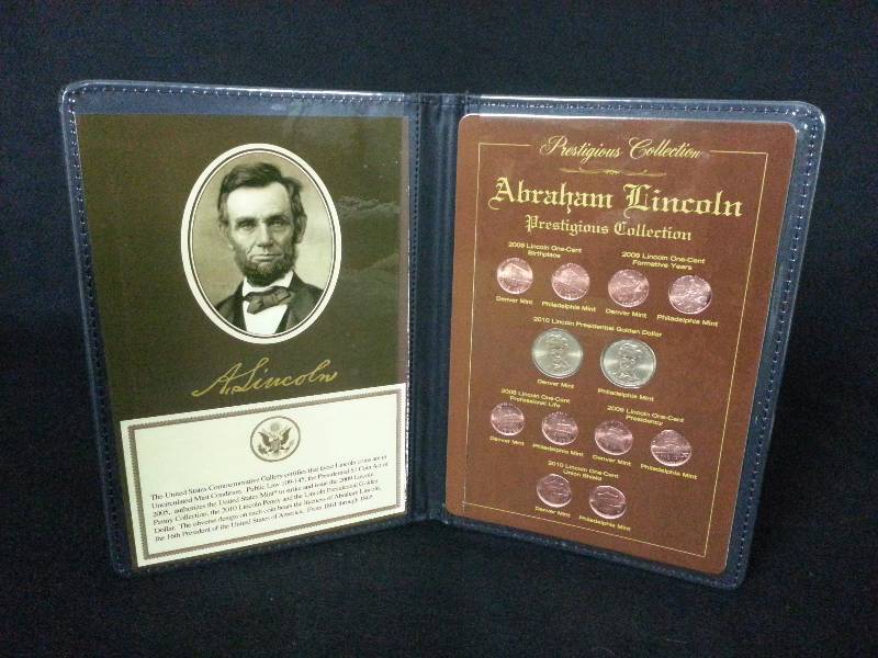 lot 44 image: Abraham Lincoln Pretigious Coin Collection