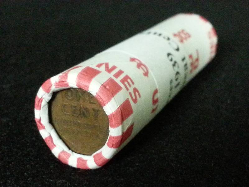 lot 51 image: Roll of (50) Wheat Cents