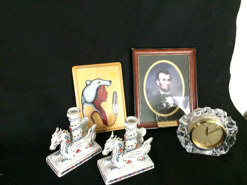 lot 91 image: Native American Art, Lincoln, Porcelain Dragons