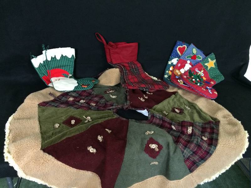 lot 100 image: Christmas Skirt and Stockings