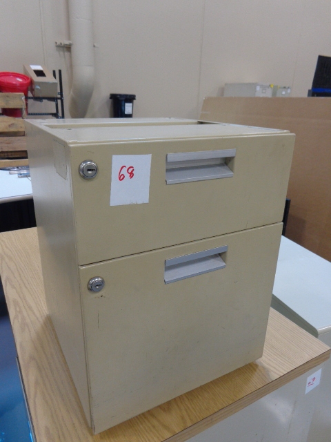 lot 68 image: 2 Drawer Lockable Cabinet