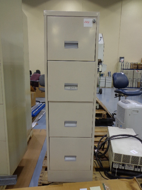 lot 104 image: File cabinet