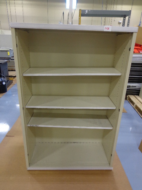 lot 116 image: metal shelves