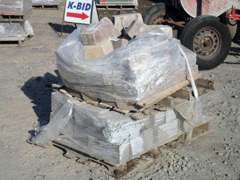 (2) Pallets Of Retaining Wall Block...